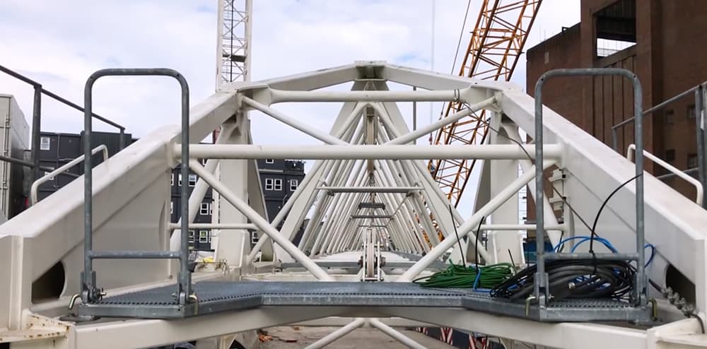 Europes Largest Crane Assembled At Battersea Power Station