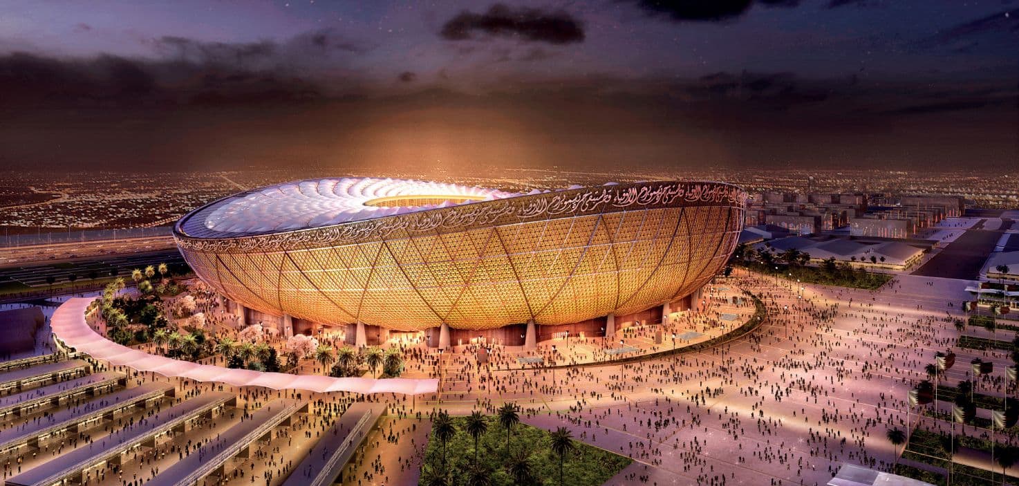 Construction progresses on qatar 2022 world cup stadiums
